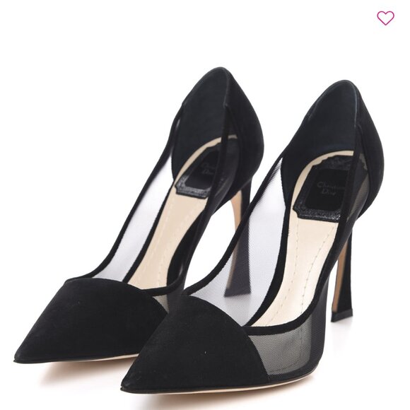 Christian Dior Suede Mesh Songe Pumps - Picture 1 of 11